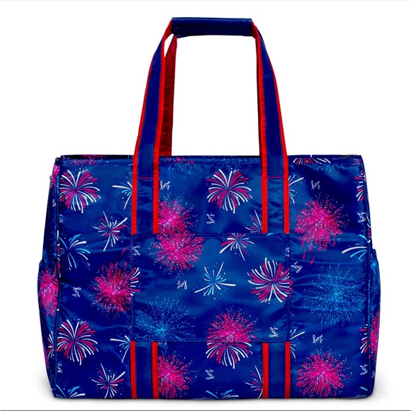 NWT: LUG ROVER XL CARRY-ALL TOTE-FIREWORK NAVY - Picture 5 of 7